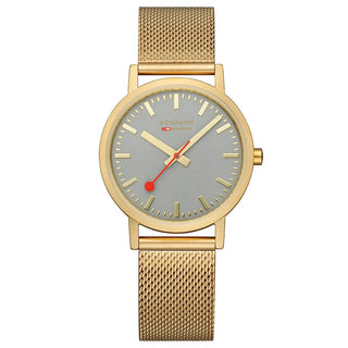 Classic, 36 mm, Good gray goldene Edelstahluhr, A660.30314.80SBM, Frontansicht