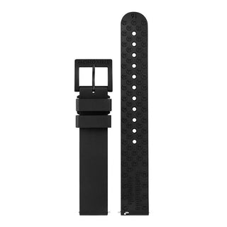 essence, Schwarz, 32 mm, Vorder- und Rückansicht des Armbands