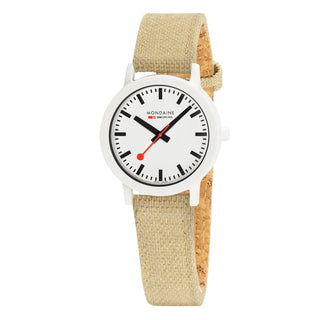 essence white, 32mm, nachhaltige Uhr für Damen, MS1.32110.LS