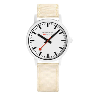 essence white, 41mm, nachhaltige Uhr für Damen und Herren, MS1.41111.LT