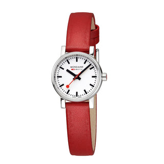 evo2, 26 mm, Rotes Veganes Traubenleder Uhr, MSE.26110.LCV, Frontansicht