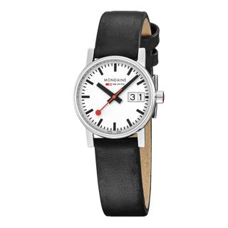 evo2, 30 mm, Schwarzes Veganes Traubenleder Uhr, MSE.30210.LBV, Frontansicht