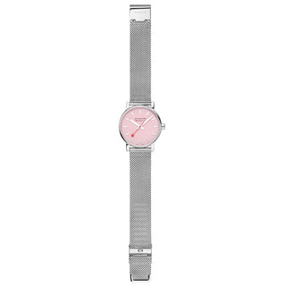 evo2, 35mm, Wild Rose Edelstahl Uhr, MSE.35130.SM, Vorderansicht des Armbands